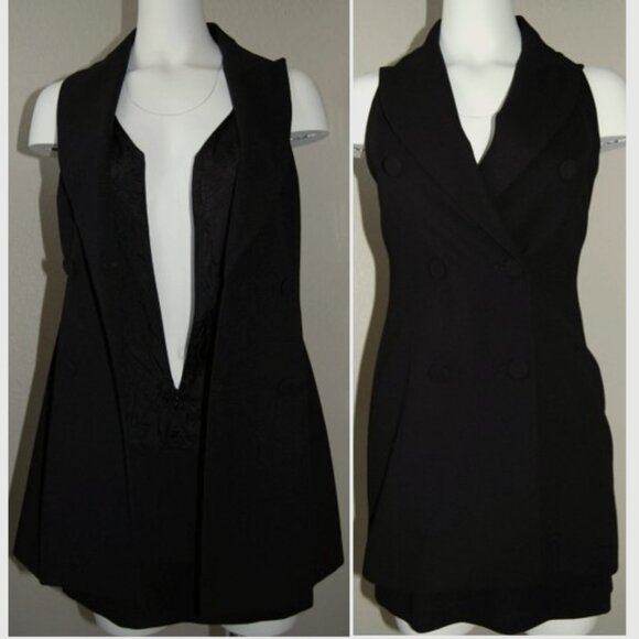 Laundry by Shelli Segal, 1995 Double-Breasted Mini Blazer/Suit Dress, Size 2 - Picture 8 of 10